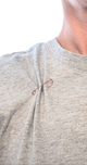 Rose gold filled safety pin brooch