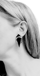 80s onyx and gold earrings