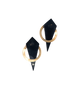 80s onyx and gold earrings