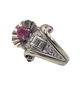 Retro ruby ring