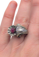 Retro ruby ring