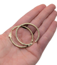 Large diamond hoop earrings