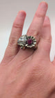 Retro ruby ring