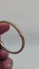 Large diamond hoop earrings
