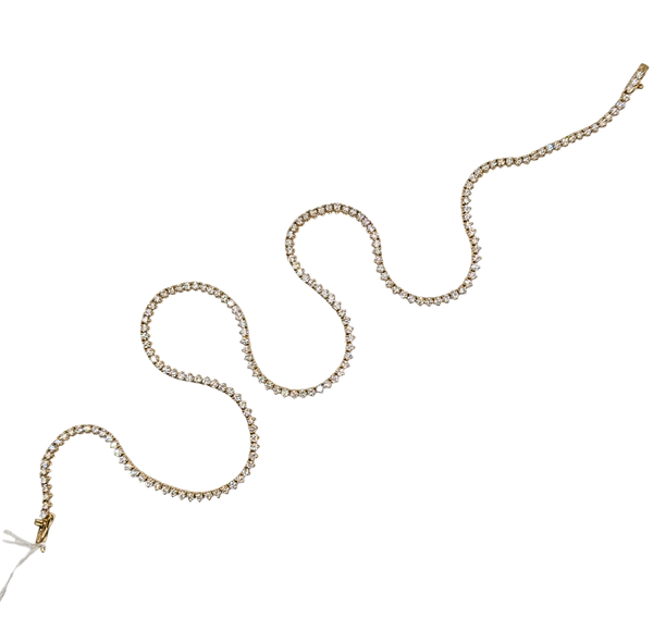 5 carat diamond tennis necklace