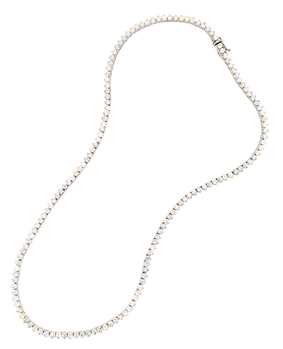 White gold diamond "tennis" necklace