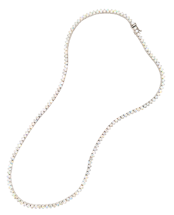 White gold diamond "tennis" necklace