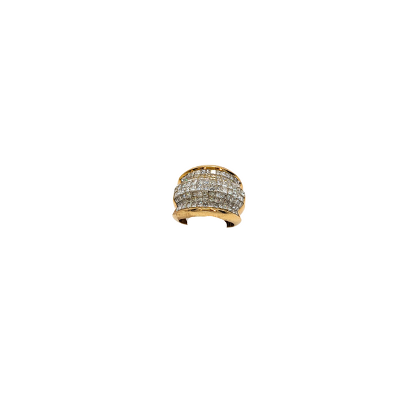 Invisible set 4+ carat diamond ring