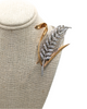 "The Wheat Brooch" with diamonds in gold and platinum