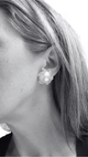 Vintage mabé pearl and diamond earrings