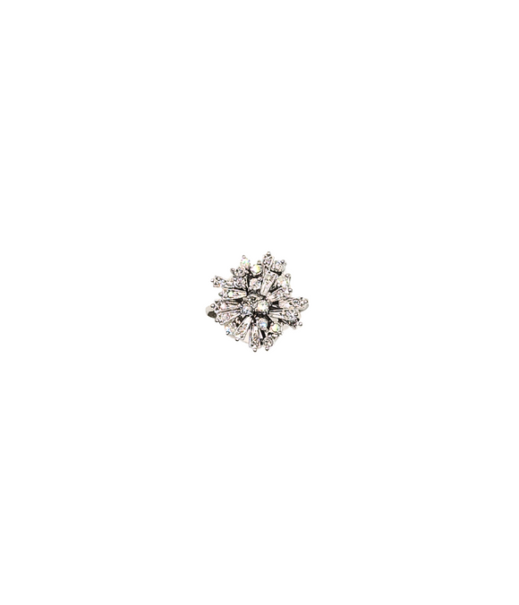 Vintage diamond starburst cocktail ring