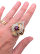 Star ruby & diamond ring