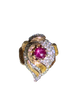 Star ruby & diamond ring