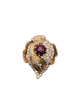 Star ruby & diamond ring