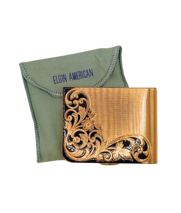 Elgin vintage compact cosmetic case