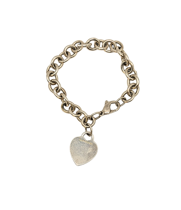 Tiffany & Co 90s silver charm bracelet