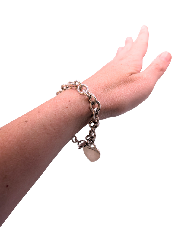 Tiffany & Co 90s silver charm bracelet