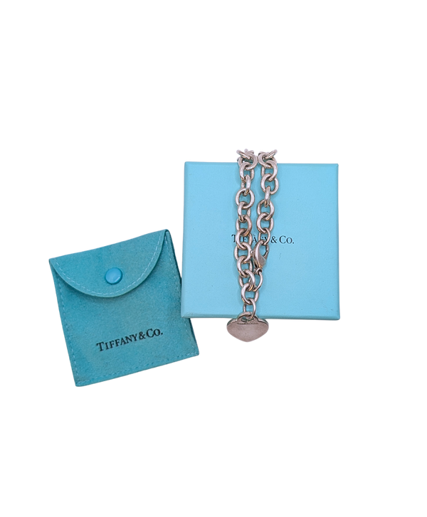Tiffany & Co 90s silver charm bracelet
