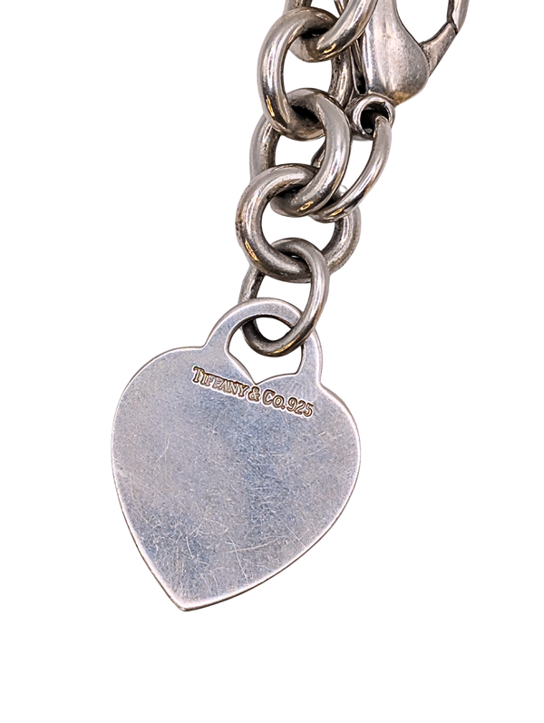 Tiffany & Co 90s silver charm bracelet