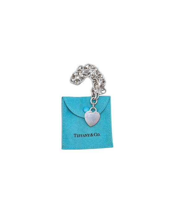 Tiffany & Co 90s silver charm bracelet