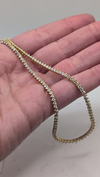 5 carat diamond tennis necklace