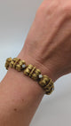 Vintage 1960s gold and diamond "rope" bracelet