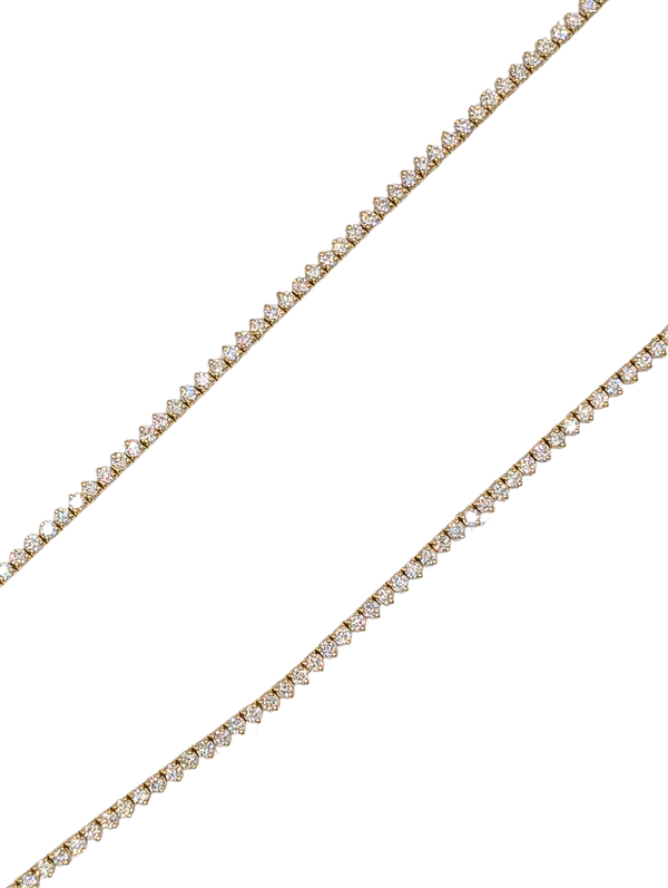 5 carat diamond tennis necklace